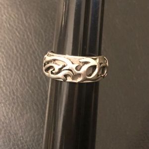 Vintage 925 sterling silver twist design ring NICE